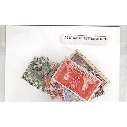Straits Settlements - Lot De 25 Timbres Differents