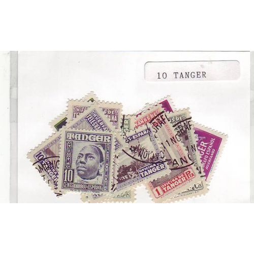 Tanger - Lot De 10 Timbres Differents