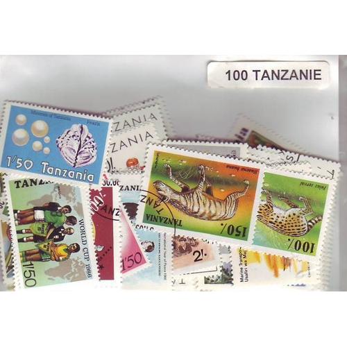 Tanzanie - Lot De 100 Timbres Differents