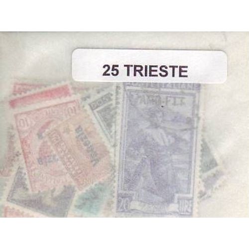 Trieste - Lot De 25 Timbres Differents