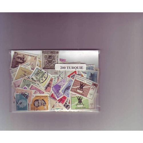 Turquie - Lot De 200 Timbres Differents