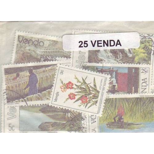 Venda - Lot De 25 Timbres Differents