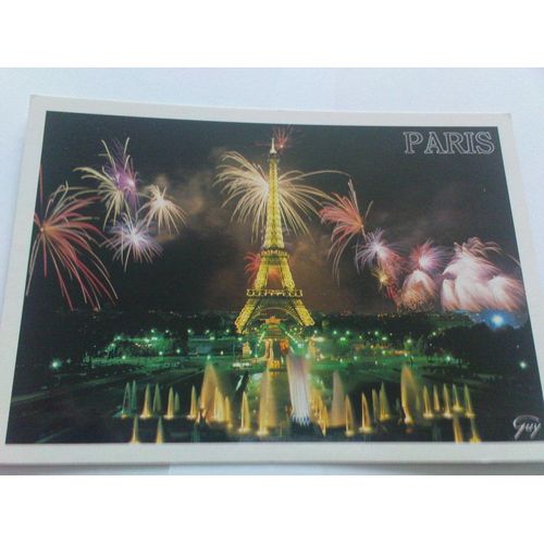 Carte Postale Paris -  La Tour Eiffel - Trocadéro - N°2352 Éditions Guy
