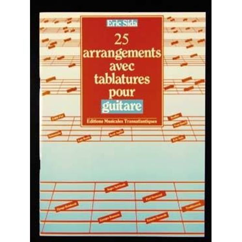 25 Arrangements Avec Tablatures Pour Guitare