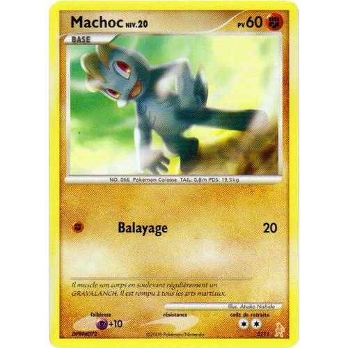 Pokemon - Machoc - Niveau 20 Pv 60 - Carte N° 5/11