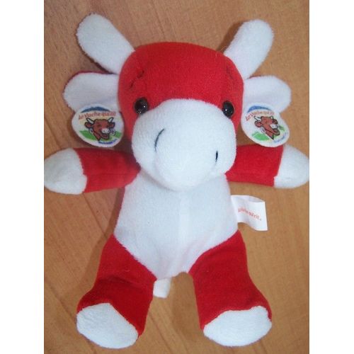 Peluche - La Vache Qui Rit Rouge Et Blanche - 17 Cm
