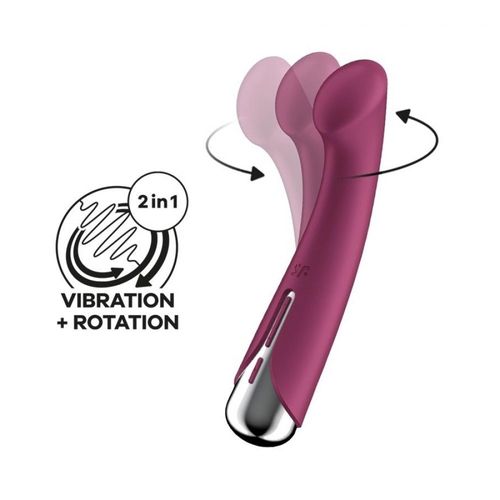 Point G Vibromasseur Point G Spinning G-Spot 1 - 11 X 3.5cm Framboise Satisfyer