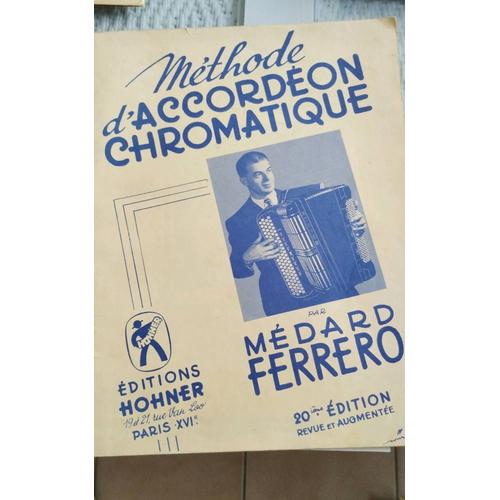 Méthode D'accordéon Chromatique Par Medard Ferrero 20 Ème Édition