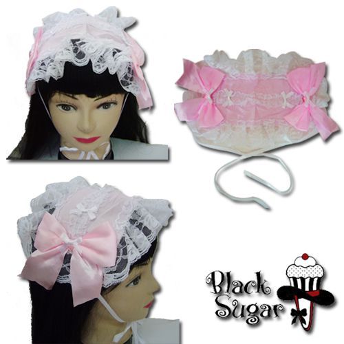 Serre Tête Dentelle Lolita Modèle Japonais Pour Soirée Déguisement Salon Cosplay Costume