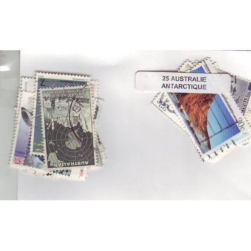 Australie Antartique - Lot De 25 Timbres Differents