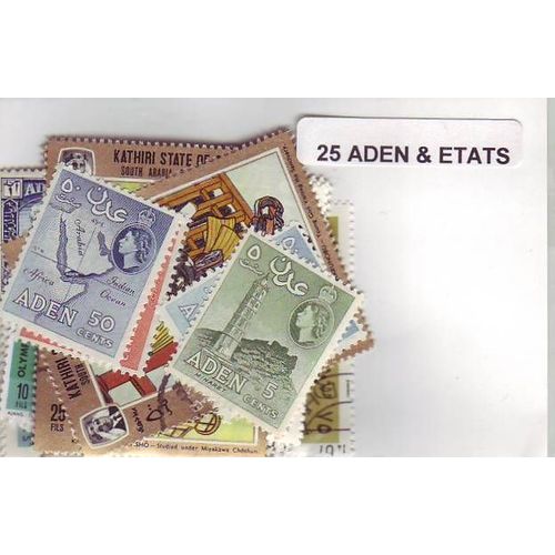 Aden Et Dependances - Lot De 25 Timbres Differents
