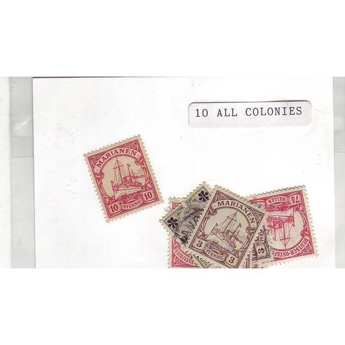 Allemagne Colonies - Marianen - Lot De 10 Timbres Differents
