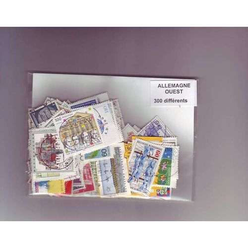 Allemagne Ouest - Lot De 300 Timbres Differents