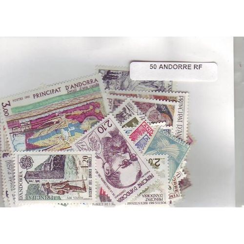 Andorre - Lot De 50 Timbres Differents