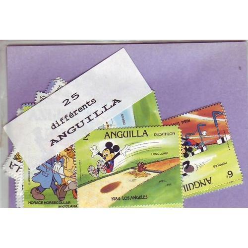 Anguilla - Lot De 25 Timbres Differents