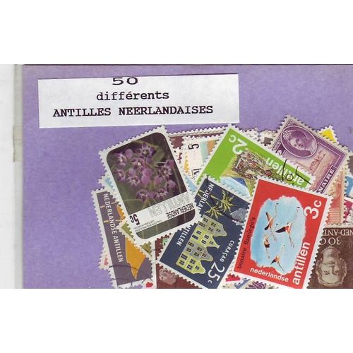 Antilles Neerlandaises - Lot De 50 Timbres Differents