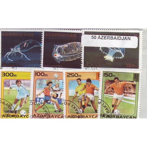 Azerbaïdjan - Lot De 50 Timbres Differents