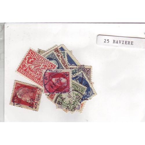 Baviere - Lot De 25 Timbres Differents