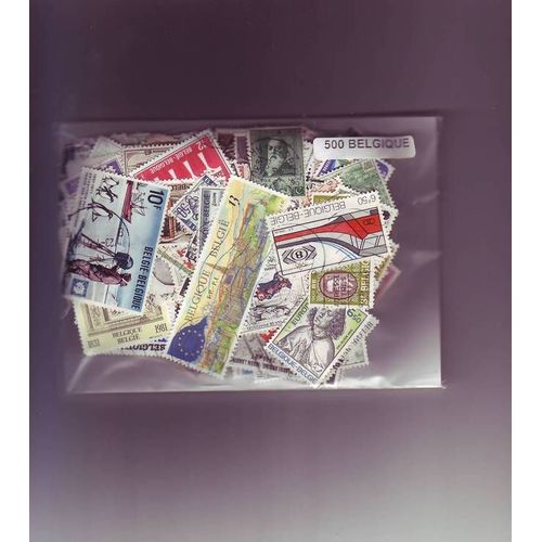 Belgique - Lot De 500 Timbres Differents