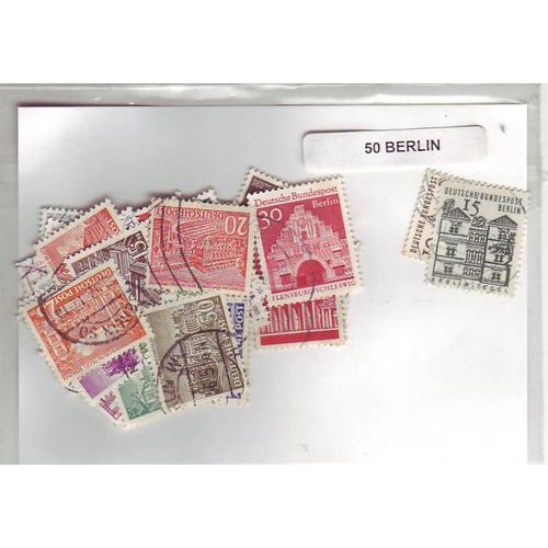 Berlin - Lot De 50 Timbres Differents