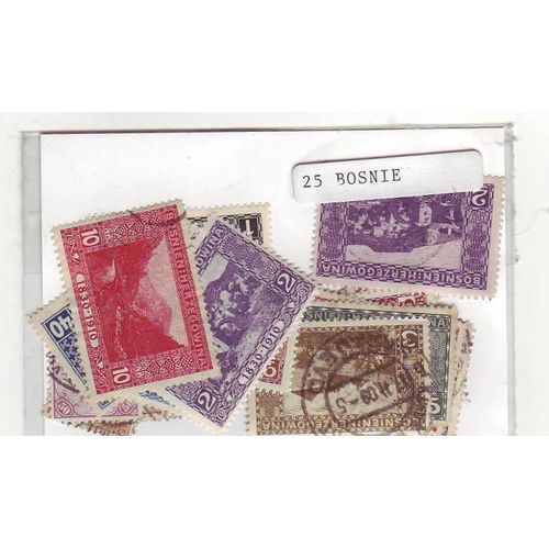 Bosnie - Lot De 25 Timbres Differents