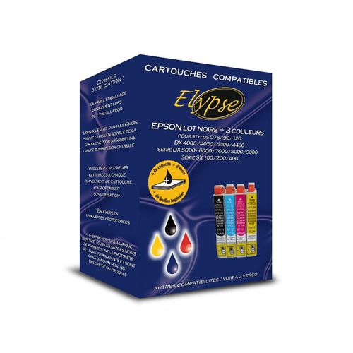 Cartouches génériques compatibles Epson Multipack T0715 - noir, jaune, cyan, magenta