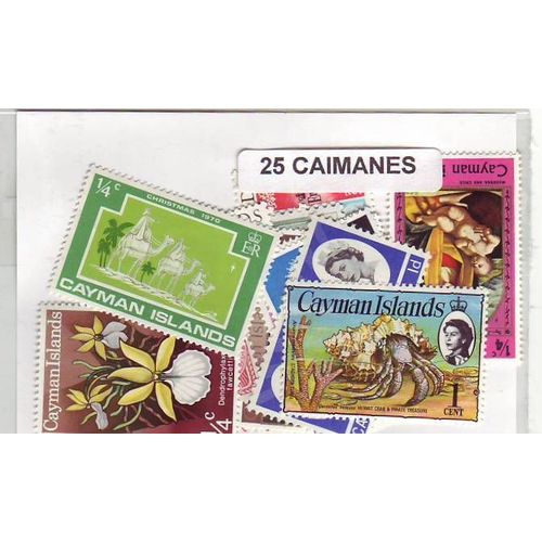 Caimanes - Lot De 25 Timbres Differents -