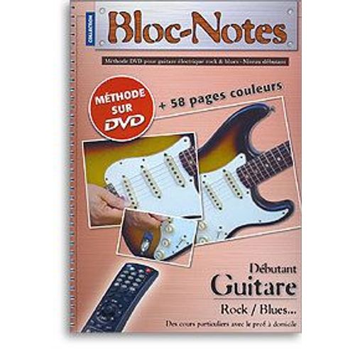 Bloc Notes Guitare Electrique Methode Livre+Dvd