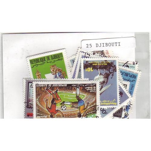 Djibouti - Lot De 25 Timbres Differents