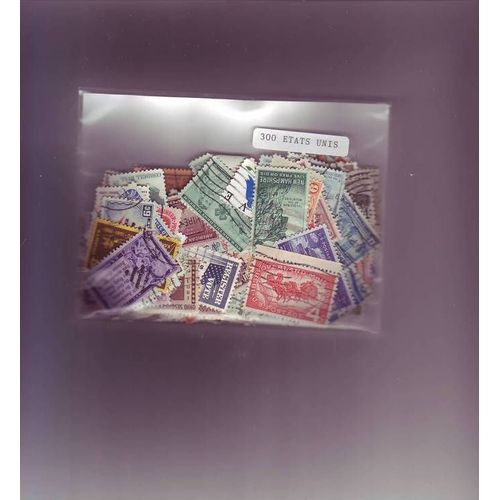 Etats Unis - Lot De 300 Timbres Differents