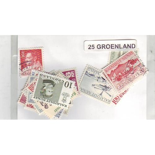 Groenland - Lot De 25 Timbres Differents