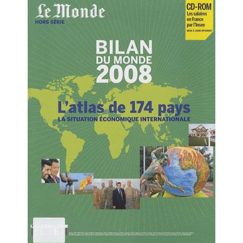 Le Monde Hors-Série N° 801 : Bilan Du Monde 2008 - L'atlas De 174 Pays Avec Un Cédérom