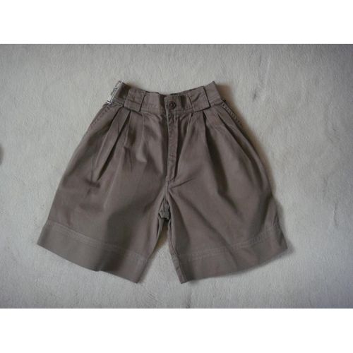 Bermuda En Toile Marron Clair Rainett - 4 Ans