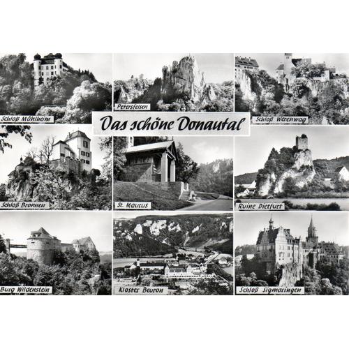 Carte Postale Noir Et Blanc Allemagne Das Schöne Donautal