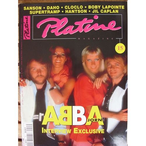 Platine N° 15 : Abba : Interview Exclusive De Bjorn