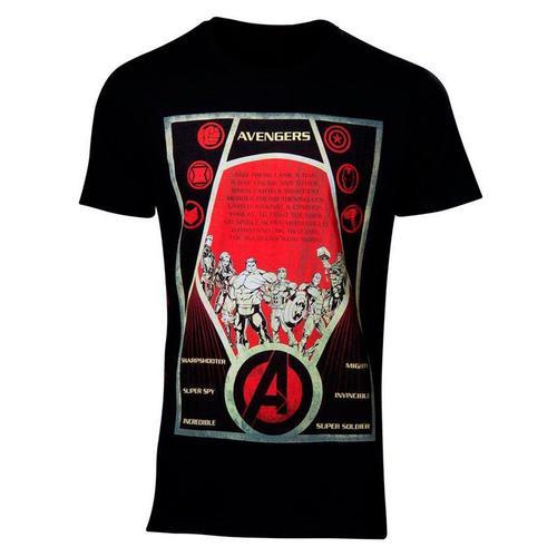 Marvel T Shirt A Manches Courtes De Lequipe Des Avengers