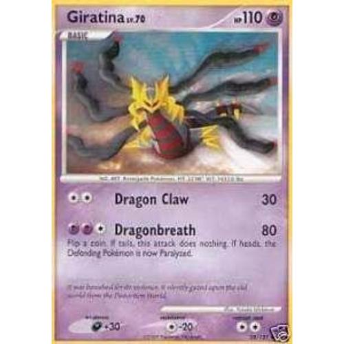 Giratina Niv 70 Pv 110 28/127 Platine