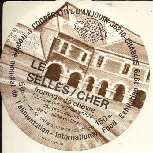 Etiquette De Fromage - Le Selles Sur Cher Coopérative D'anjouin