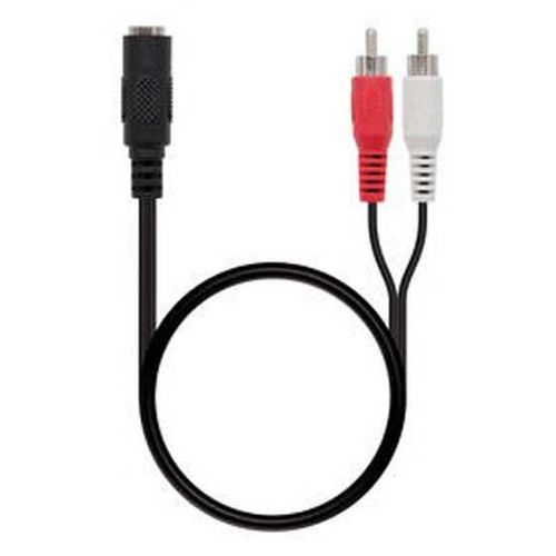 nanocable cable audio minijack 3.5 h 2xrca m 1.5 m