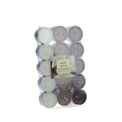 magic lights bougies parfumees vanille 30 unites