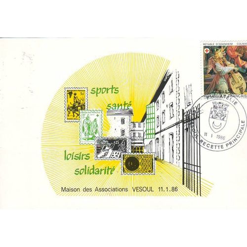 Maison Des Associations - Vesoul Marcophilie - Double Carte - Ref 000 021