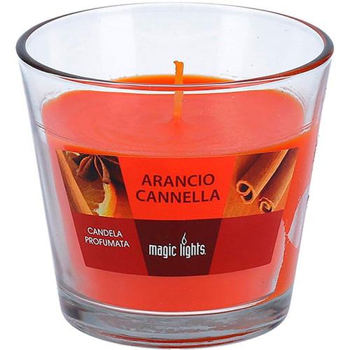 magic lights bougie parfumee orange cannelle 150gr