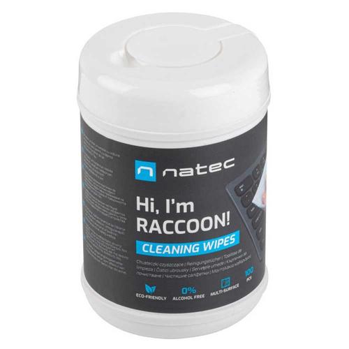 Natec Distributeur De Lingettes Nettoyantes Racoon 100 Unites