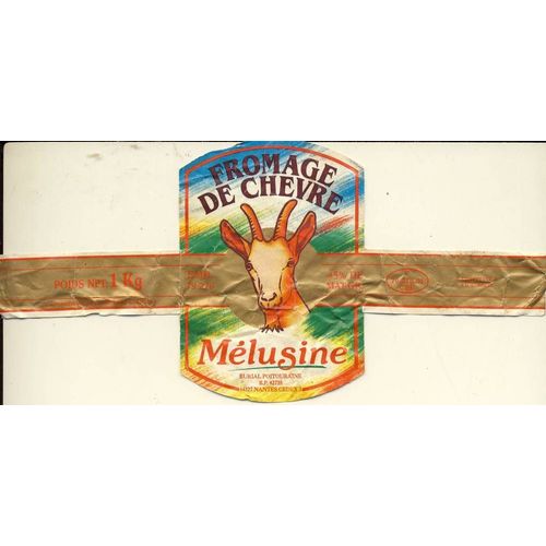 Etiquette De Fromage - Fromage De Chèvre Mélusine
