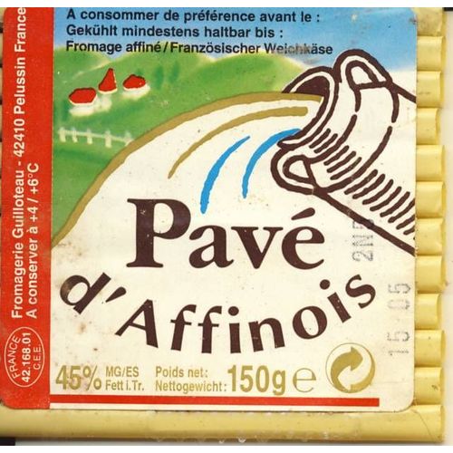 Etiquette De Fromage - Pavé D'affinois