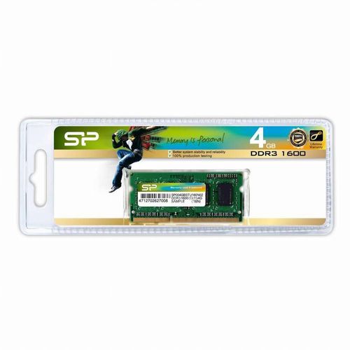 silicon power memoire ram sp004gbsfu266x02 1x4gb ddr3 2666mhz