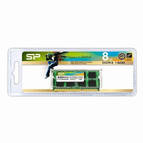 silicon power memoire ram sp008gbstu160n02 1x8gb ddr3 1600mhz