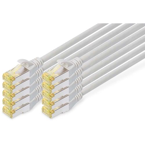 digitus chat s ftp 25 cm 6a reseau cable 10 unites