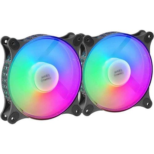 aerocool ventilateur mf duo frgb 120 mm 2 unites