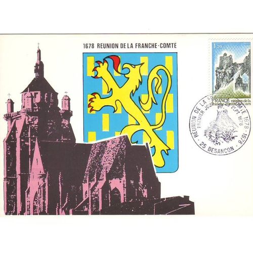 Reunion De La Franche Comte - Besancon Fdc 1er Jour - Ref 000 082